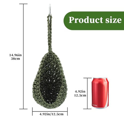 Snake Tank Accessories, Hanging Nylon Woven Hammock for Reptile, Habitat Enrichment Accessories for Snake, Gecko and Other Small Animals