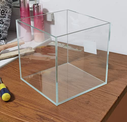 AWXZOM Small Nano Tall Rimless Tank, Glass Fish Tank, Betta Tank (2 Gallon 7.8x7.8x7.8inch/20x20x20cm) - size: 2 Gallon 7.8x7.8x7.8inch/20x20x20cm