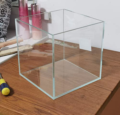 AWXZOM Small Nano Tall Rimless Tank, Glass Fish Tank, Betta Tank (2 Gallon 7.8x7.8x7.8inch/20x20x20cm) - size: 2 Gallon 7.8x7.8x7.8inch/20x20x20cm