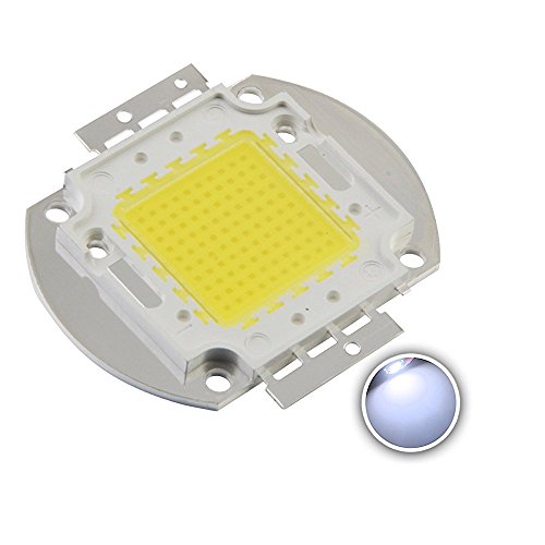 CHANZON High Power Led Chip 100W Cool White 10000K - 15000K | (3000mA / DC 30V - 34V / 100 Watt) Super Bright Intensity SMD COB Light Emitter Components Diode Bulb Lamp Beads DIY Lighting - color: D) Cool-white (10000k)