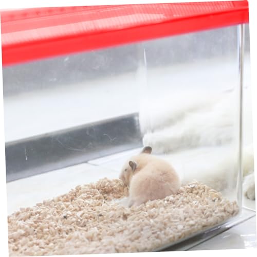 iplusmile Portable Transparent Turtle Feeding Box Compact Aquarium for and Reptiles Lightweight Habitat for Travel and for Turtles Snakes and Crabs - size: 13x9cm