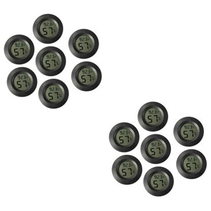 Totority 14pcs Mini Humidity and Temperature for Reptiles and Terrariums Compact Digital Hygrometer for Indoor Use Lightweight and Portable