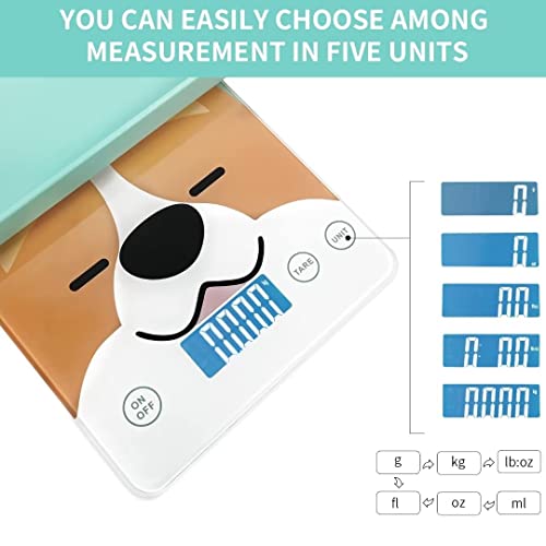 Cute Scale, Digital Pet Scale for Small Animal, Whelping Scale,Mini Precision Gram Weight Balance Scale, High Precision ±0.03oz,Blue,Suitable for Newborn Pets - color: Blue 1g