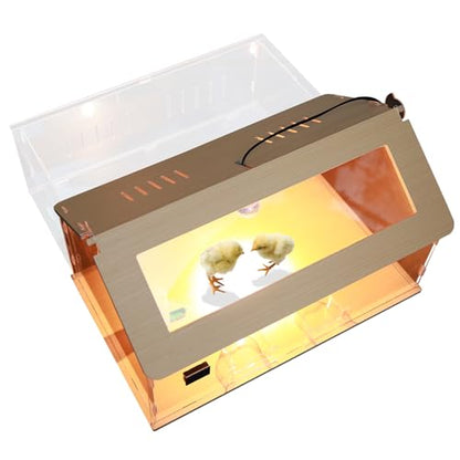 5 in 1 Chick Starter Kit 40-50 Chick Brooder Box Small Chicken Coop | Brooder Heat Lamp 2,Baby Chicken Box,Chicken Feeder,Waterer,Thermo-hygrometer