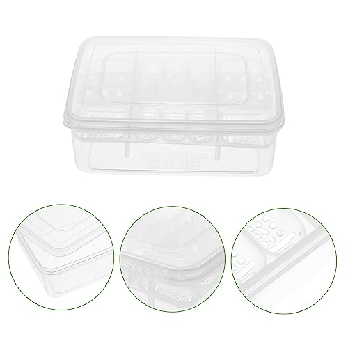 Happyyami Unbreakable Plastic 16 Compartment Egg Tray for Incubator Reptile Hatchery Box Observation Window