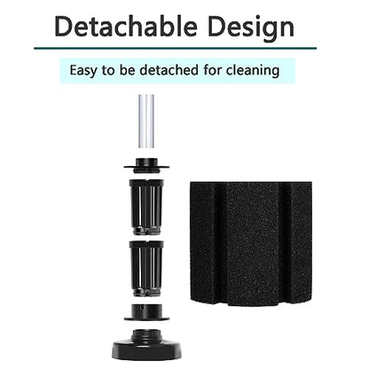 AQUANEAT Aquarium Bio Sponge Filter Breeding Fry Betta Shrimp Nano Fish Tank, 3pcs (Large up to 60Gal) - size: Large up to 60Gal