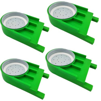 Bee Feeder, Entrance Feeders for Regular Mouth Mason Jars, 4 Pack | One-piece back helps reduce seam leaks; fits 2-3/4 in regular-mouth jars for syrup or water. Jars not included