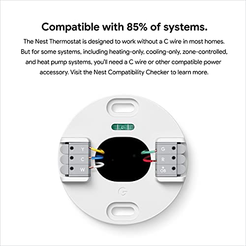 Google Nest Thermostat - Smart Thermostat for Home - Programmable Wifi Thermostat - Charcoal - color: Charcoal