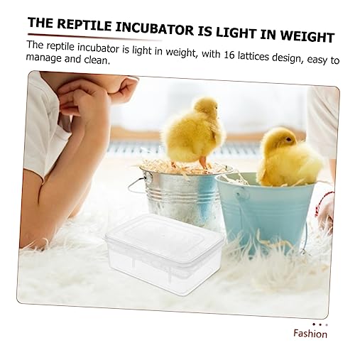3pcs Plastic Reptile Egg Incubator Professional Hatchery for Snakes Lizards and Turtles Plastic Design for Easy Observation and Management