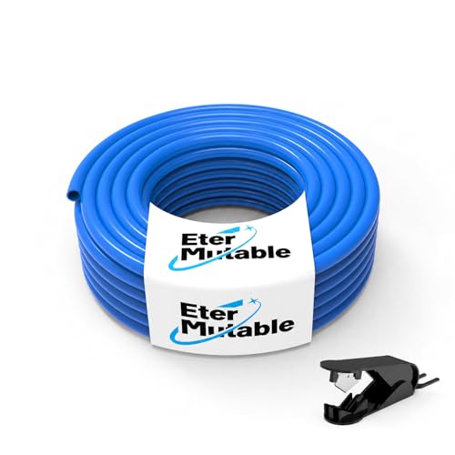8mm(5/16 Inch) OD 5mm ID Blue Polyurethane PU Pneumatic Air Hose Tubing 65.6 Feet/20Meter Air Brake Line Tubing Compressed Accessories - color: Blue, size: 8MM OD/65.6 Feet
