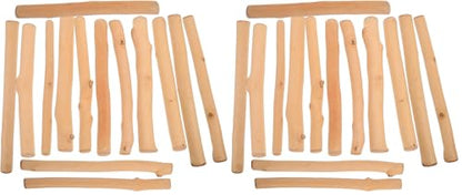 EXCEART 12pcs Driftwood Pieces Natural Wood Driftwood Branches Drift Wood Slices Natural Driftwood for Crafts Vase Filler Decor Fish Tank Habitat Decor (Pack of 2) - size: 15.00X1.50X1.50CM (Pack of 2)