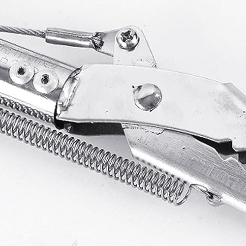 Snake Catcher Reptile Grabber Rattlesnakes Grabber Fish Catcher Stainless Steel Foldable Seafood Tongs Snake Clip Durable Self Lockable Tool, 75cm