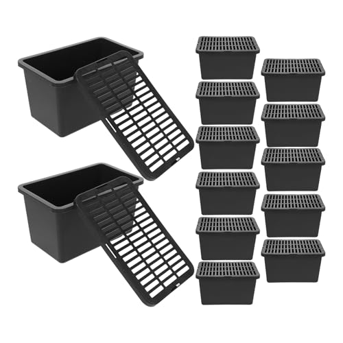 KALLORY 15pcs Plastic Reptile Transport Container with Lid, Small Turtle and Lizard Carrier Box, Ventilated Pet Travel Cage for Geckos, Hamsters, and Small Animals