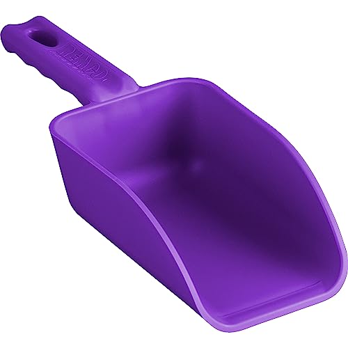 Vikan Remco 63008 Color-Coded Plastic Hand Scoop - BPA-Free Food-Safe Kitchen Utensils, Restaurant and Food Service Supplies, 16 oz, Purple - size: 16 oz
