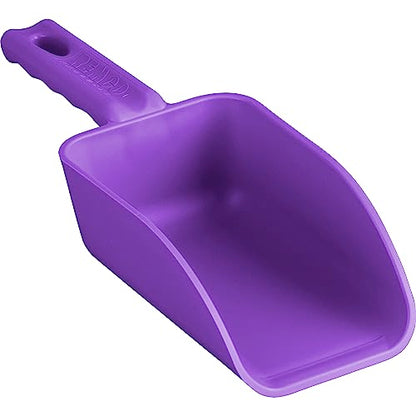 Vikan Remco 63008 Color-Coded Plastic Hand Scoop - BPA-Free Food-Safe Kitchen Utensils, Restaurant and Food Service Supplies, 16 oz, Purple - size: 16 oz