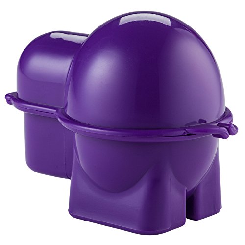 Hutzler Egg To-Go Container with Salt Shaker, Purple, Egg To-Go, Purple - color: Egg To-Go, Purple