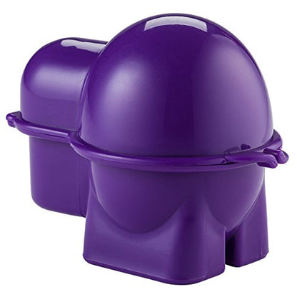 Hutzler Egg To-Go Container with Salt Shaker, Purple, Egg To-Go, Purple - color: Egg To-Go, Purple