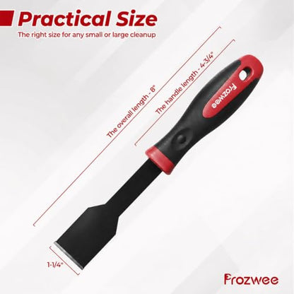 Carbide Scraper(1-1/4"),Super Gasket Scraper Remover,Red | Durable Tungsten Tip,Comfatable Handle,for Remove Gaskets, Carbon and More from Varied Surfaces,for Metal and Automotive - size: Red-1x1-1/4"