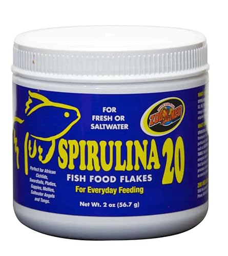 Zoo Med Spirulina 20 Flake Fish Food, 2-Ounce - size: 2 Ounce (Pack of 1)