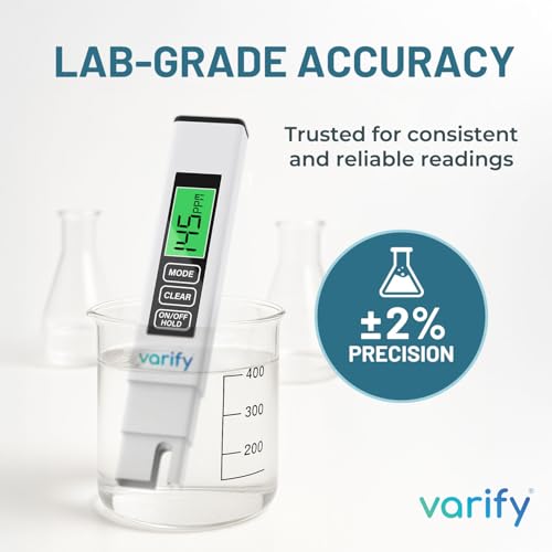 Instant 4-in-1 TDS Meter Digital Water Tester for Drinking Water | Accurate 0–9990 PPM EC & Temp Readings | Ideal for RO Systems, Aquariums, Pools – Built for Professionals, Easy for Anyone - size: 1 Pack