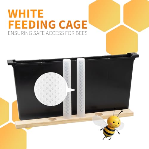 2 Pack 4L Bee Pro Feeder,Frame Feeders for Bee Hive Bee Watering Station,Beehive Frame Feeder Deep Frame Water Feeder for Hive Tool Beekeeping Supplies