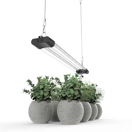 LED Grow Light Full Spectrum Light Linkable 5000K Daylight + 660nm Red Indoor Plant Lighting Fixture (2 FT) - size: 2FT (1-Pack)