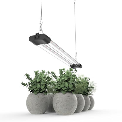 LED Grow Light Full Spectrum Light Linkable 5000K Daylight + 660nm Red Indoor Plant Lighting Fixture (2 FT) - size: 2FT (1-Pack)