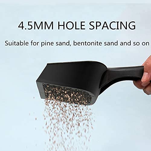 Cat Litter Scoop Reptile Terrarium Fine Sand Pet Poo Shovel Scooper Little Sifter Kitty Bedding Cleaner Net Hole: 4.5mm - color: Hole: 4.5mm