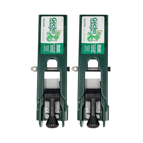 PacTool Gecko Gauge for Engineered Wood Siding - 7/16" Thick, 2-Pack Clamps | For 7/16" thick engineered wood siding. Includes 2 gecko clamps. Compatible with LP SmartSide engineered wood systems. - size: 7/16” Thickness for LP Siding, style: STANDARD