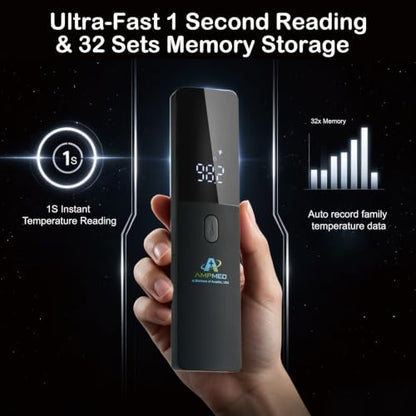 Medical Grade No-Touch Forehead Thermometer | Adults, Kids, Infants, Newborns, Non-Contact, Touchless Temporal Fever