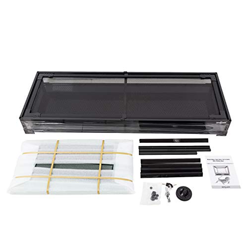 REPTI ZOO 67 Gallon Reptile Large Terrarium Newly Upgraded All Glass 48" x 18" x 18" Double Hinge Door with Top Ventilation Reptile Terrarium(Knock-Down) - color: Reptile Terrarium - Double Hinge Door