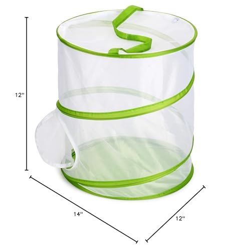 Insect and Butterfly Habitat Cage Terrarium Pop-up 12" x 14" Tall