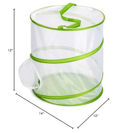 Insect and Butterfly Habitat Cage Terrarium Pop-up 12" x 14" Tall