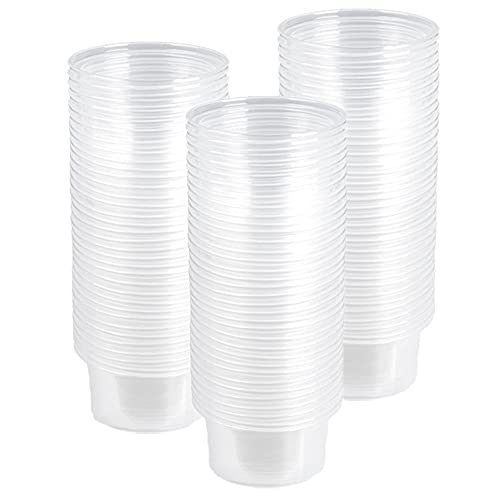 1oz Crested Gecko Food Cups, 100Pcs Reptile Plastic Feeding Dish