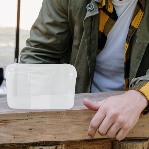 Beavorty 2pcs Breathable Blood Worm Breeding Box Portable Plastic Earthworm Storage Case for Reptile Feeding and Insect Incubation