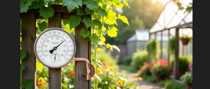 4-Inch Brass Outdoor Thermometer & Humidity Gauge, Analog Dial | Weatherproof Battery-Free Analog Hygrometer, °F/°C Dual Scale, Adjustable Swivel Bracket for Patio, Window & Greenhouse - size: 4inch thermo&hygrometer