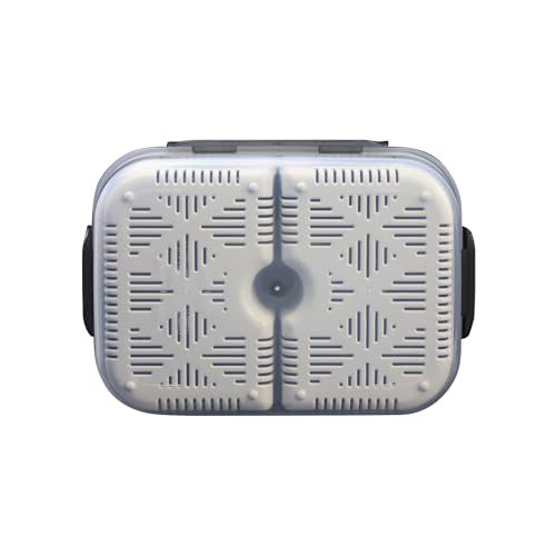 Dual Compartment Cleaning Bin | Compact, Durable, and Highly Functional with Dual Removable Baskets | The Ultimate No-Spill Cleaning Solution