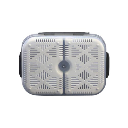 Dual Compartment Cleaning Bin | Compact, Durable, and Highly Functional with Dual Removable Baskets | The Ultimate No-Spill Cleaning Solution