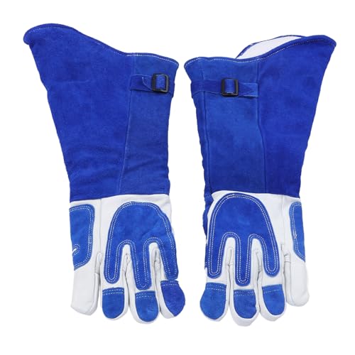 PerGar Animal Handling Glove, PU Cotton Thickened Lengthen Insulated Anti Scratch Protective Gloves for Training Dogs Cat Bird Snake Lizard Wild Animals Reptiles, etc