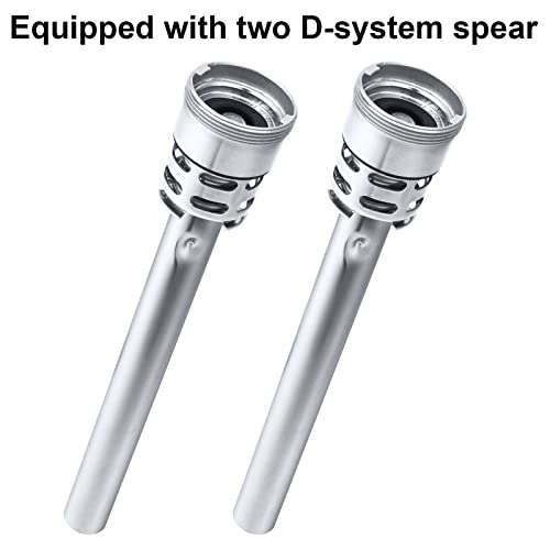 2.5 Gallon Stainless Steel Cleaning Keg, Dual Head-Sankey D Ports | Heavy-Duty Stainless Steel, Portable Design with Dual Handles, Features Relief Valve, Easy to Use for Cleaning(10L)