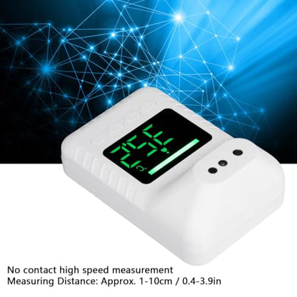 Wall Mounted Infrared Forehead Thermometer, Non Electronic Digital Wall Thermometer, USB Charging or Battery Operated, Wall Mounted Thermometer for Offices, Factories, Schools,