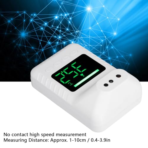 Wall Mounted Infrared Forehead Thermometer, Non Electronic Digital Wall Thermometer, USB Charging or Battery Operated, Wall Mounted Thermometer for Offices, Factories, Schools,