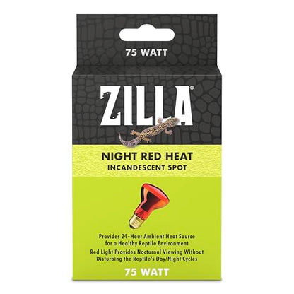 Zilla Incandescent Spot Bulb, for Nocturnal Reptile Species, Night Red - size: Pack of 1, style: Night Red (75W)