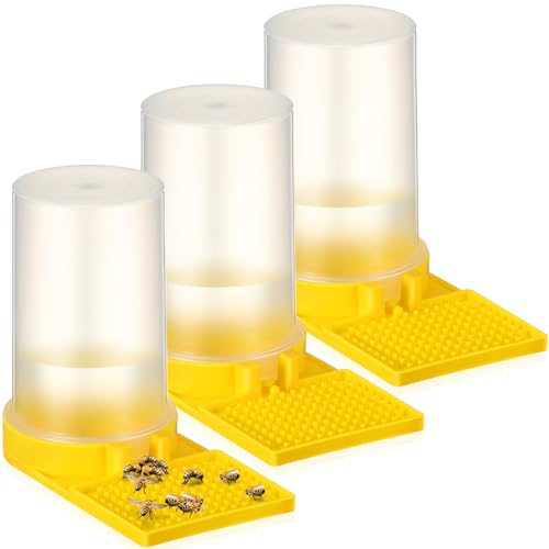Willinglong 3 Pack Bee Water Feeder Beehive Beekeeping Honeybee Feeders Bee Watering Station Water Beehive Entrance Dispenser Drinking Honey Beekeeping Equipment for Outside Garden