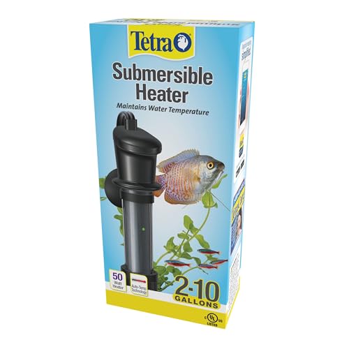 Tetra HT Submersible Aquarium Heater With Electronic Thermostat, 50-Watt, 2-10 Gallon | Automatic Thermostat Keeps Water At 78 Degrees, Easy To Use - Attaches To Aquarium Wall, Heat & Shock Resistant - size: 2-10 Gallon