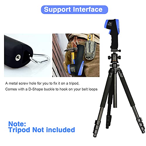 BT-1800C Pyrometer -58°F ~3272°F (-50~1800℃) IR Temp Gun, D:S 50:1 High Temperature Infrared Thermometer for Industrial HVAC Forge Furnace Metal Smelting (NOT for Human Temp) - color: BT-1800C Blue (-58°F ~3272°F)