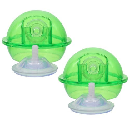 2pcs Escape Proof Reptile Food Bowl and Water Dish Plastic Feeding Basin for Gecko, Spider, Frog Terrarium Use
