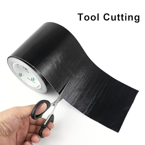 BOMEI PACK Adhesive Black Aluminum Foil Heat Shield Tape Barrier 5in x 66ft, Fiberglass Thermal Insulation Reflective Material High Temp Protection 1 Pack - size: 5inch x 66ft