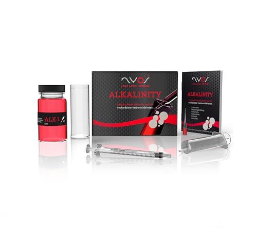 NYOS® Alkalinity Reefer Test Kit for Saltwater Aquariums - Lab-Grade KH Testing - 50 Tests - Easy to Use - German Quality Reagents - size: Alkalinity