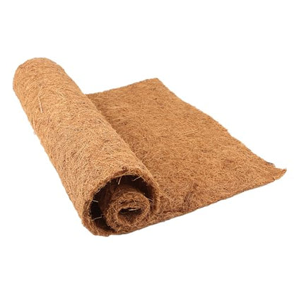 Coco Fiber Liner Roll, Coconut Liners Coco Mat for Planter Window Box Flower Basket, Coco Coir Sheet Coco Mats for Animal Pet Pad, Reptile Carpet, Garden Decoration (40 * 80cm) - size: 40*80cm